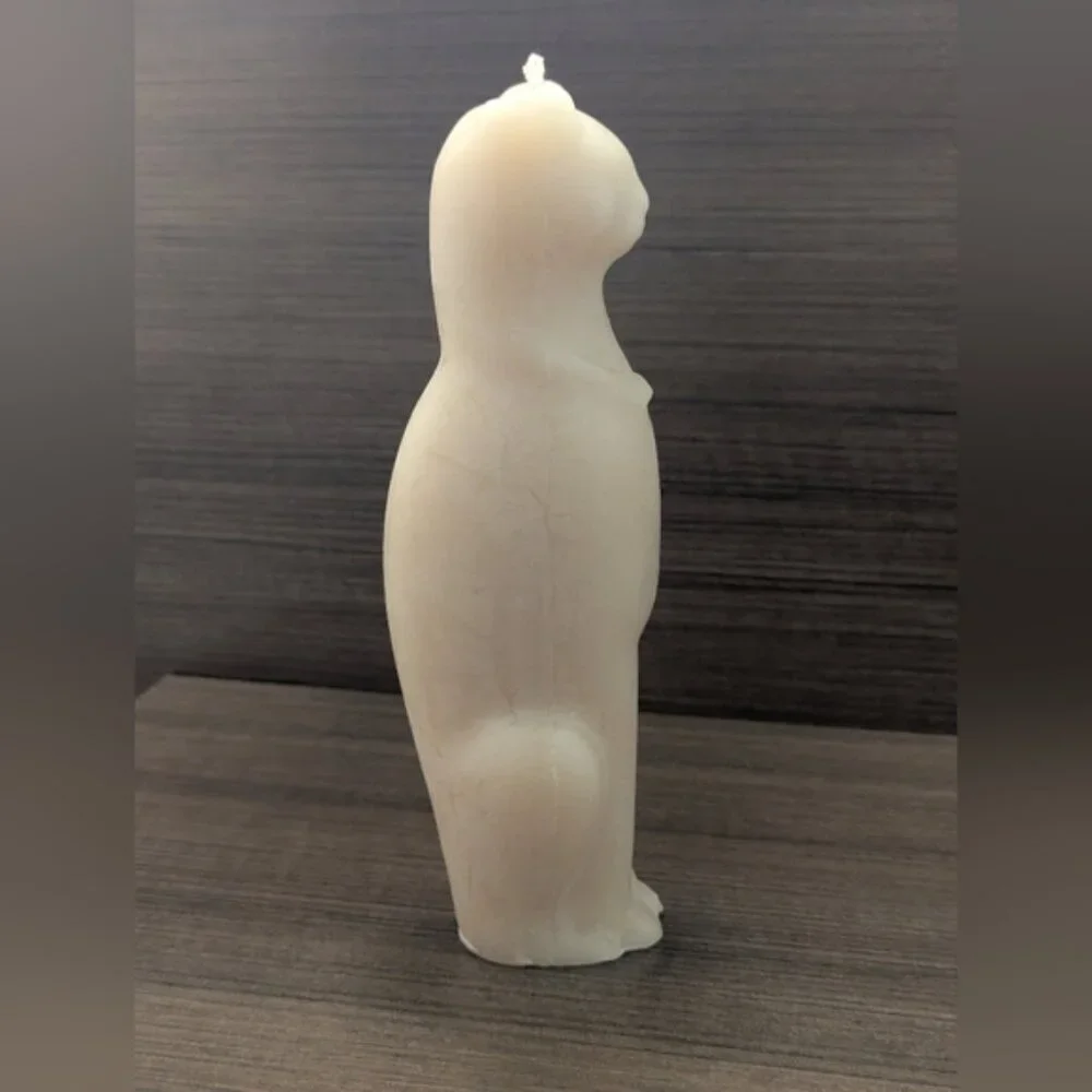 Beeswax Cat Candle From  Kootenay Candles